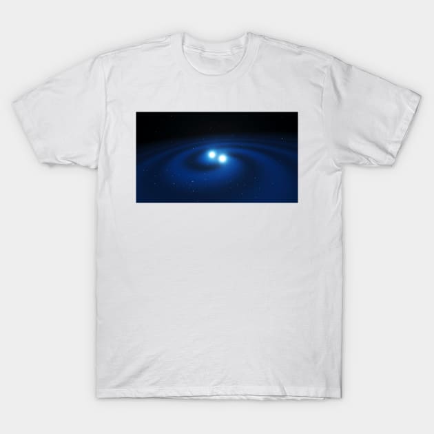Binary neutron stars, illustration (C037/4969) T-Shirt by SciencePhoto